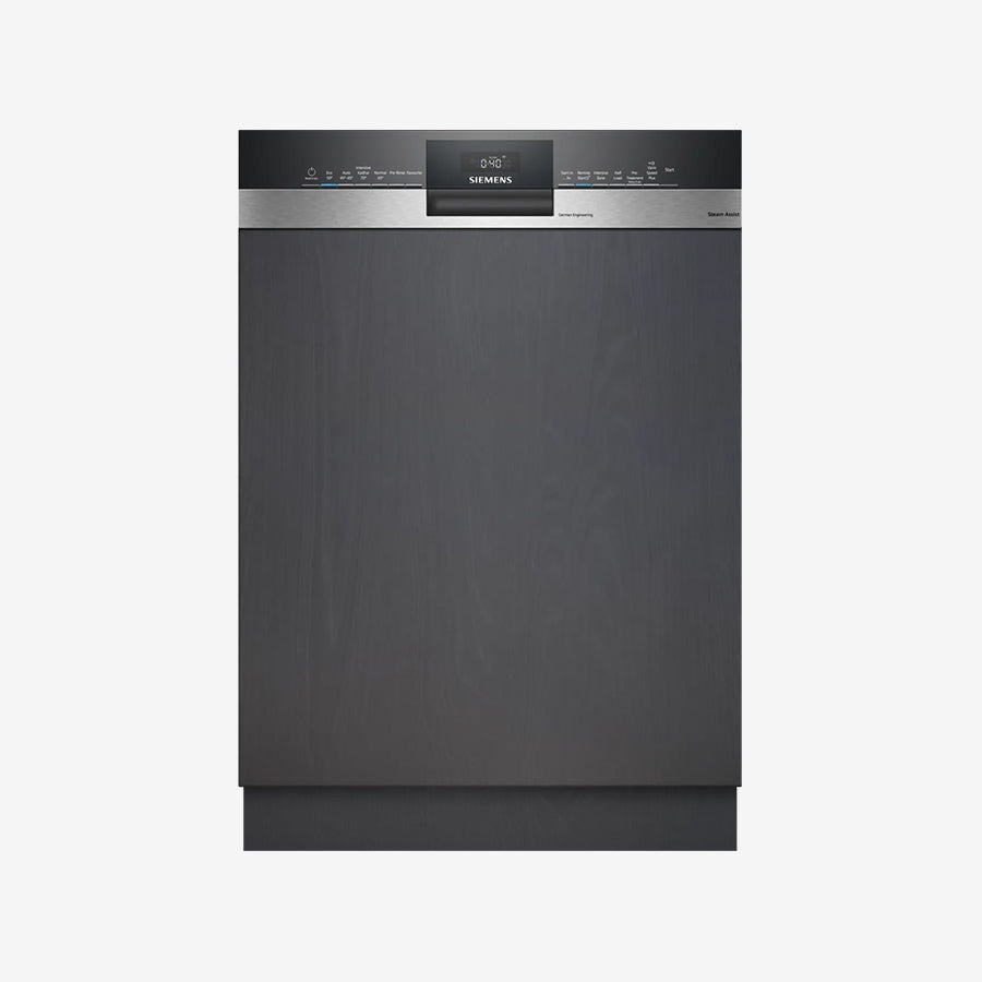 iQ500 semi-integrated dishwasher 60 cm Stainless steel