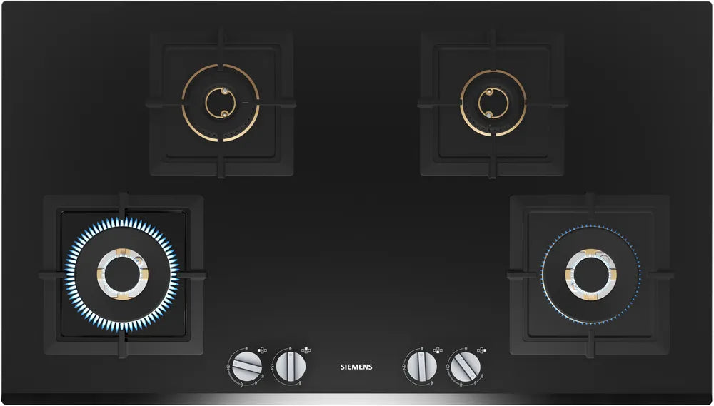 iQ500 Gas hob 90 cm Tempered glass, Black