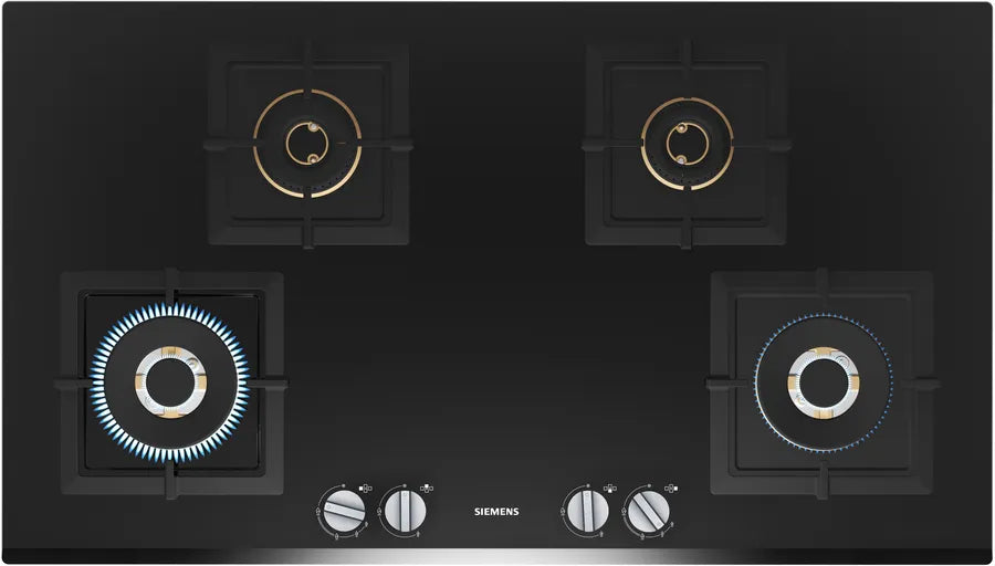 iQ500 Gas hob 90 cm Tempered glass, Black