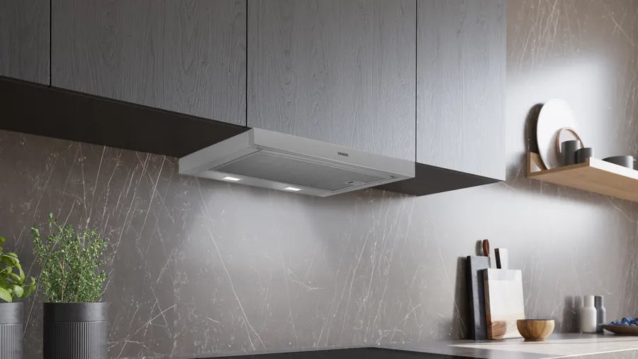 iQ300 telescopic cooker hood 60 cm Silver metallic