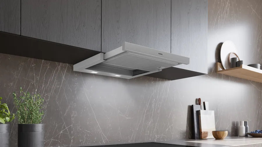 iQ300 telescopic cooker hood 60 cm Silver metallic
