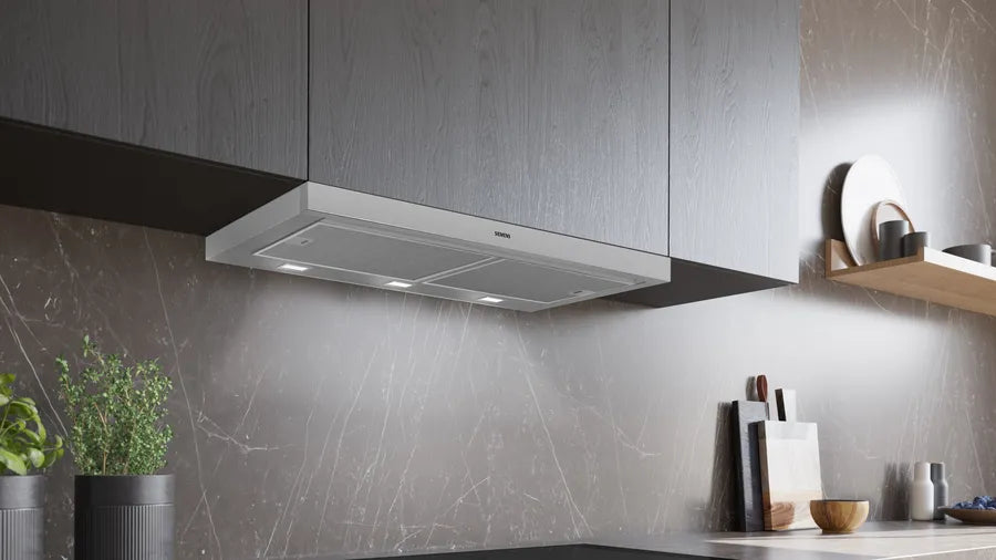 iQ300 telescopic cooker hood 90 cm Silver metallic