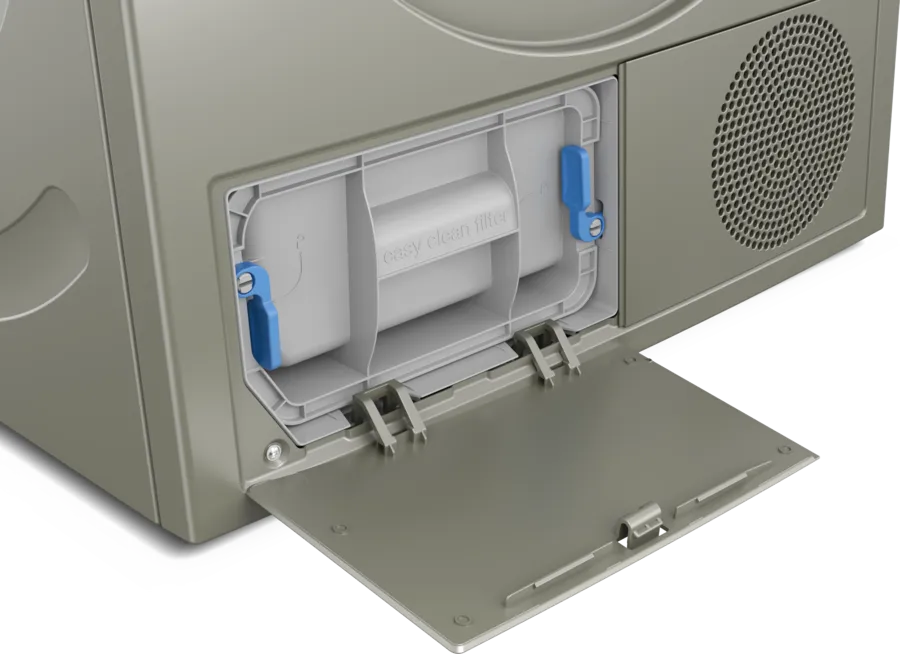 iQ500 condenser tumble dryer 9 kg Silver inox