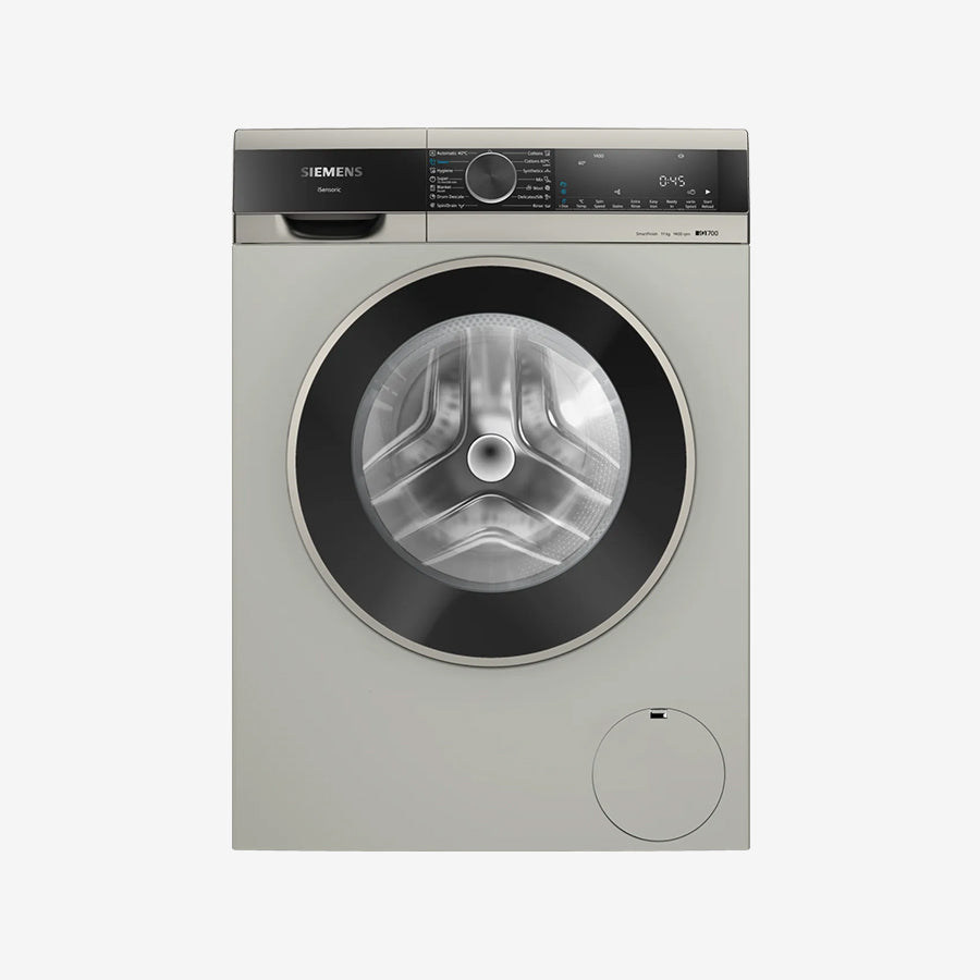 iQ700 washing machine, front loader 11 kg , Silver inox