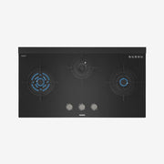 iQ300 Gas hob 90 cm Tempered glass, Black