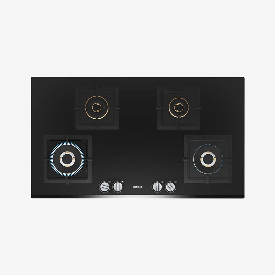 iQ500 Gas hob 90 cm Tempered glass, Black