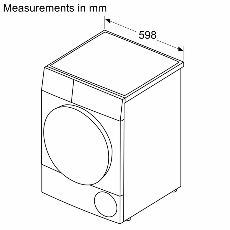 iQ500 condenser tumble dryer 9 kg Silver inox