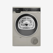 iQ500 condenser tumble dryer 9 kg Silver inox